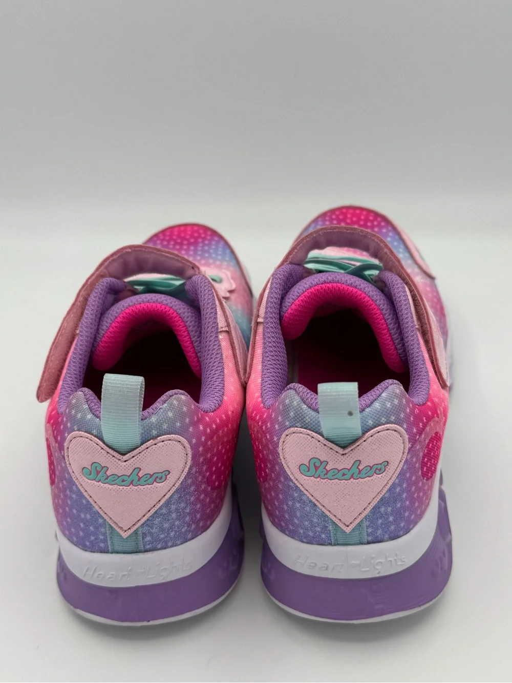 Skechers ‘Simply Love’ Flutter Heart Lights Multi-Color Light Up Sneakers